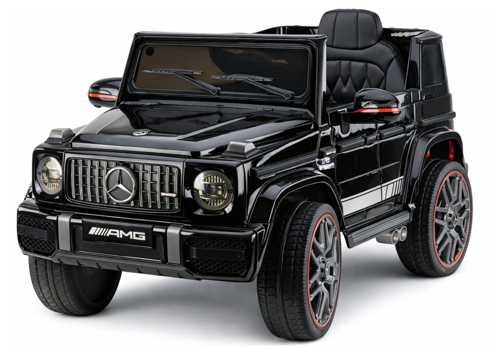 Licencirani auto na akumulator Mercedes AMG G63 2x200W - crni/lakirani