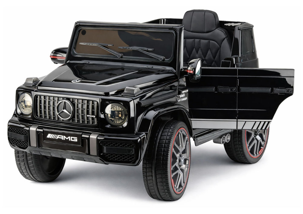 Licencirani auto na akumulator Mercedes AMG G63 2x200W - crni/lakirani