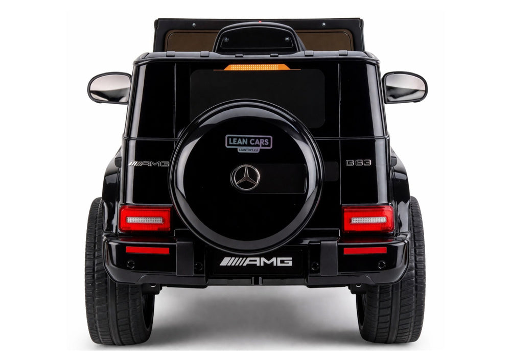 Licencirani auto na akumulator Mercedes AMG G63 2x200W - crni/lakirani