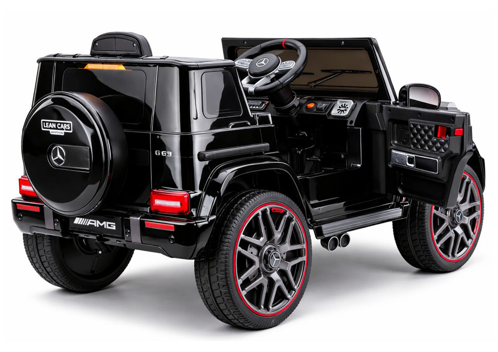 Licencirani auto na akumulator Mercedes AMG G63 2x200W - crni/lakirani