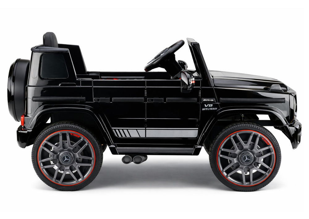 Licencirani auto na akumulator Mercedes AMG G63 2x200W - crni/lakirani