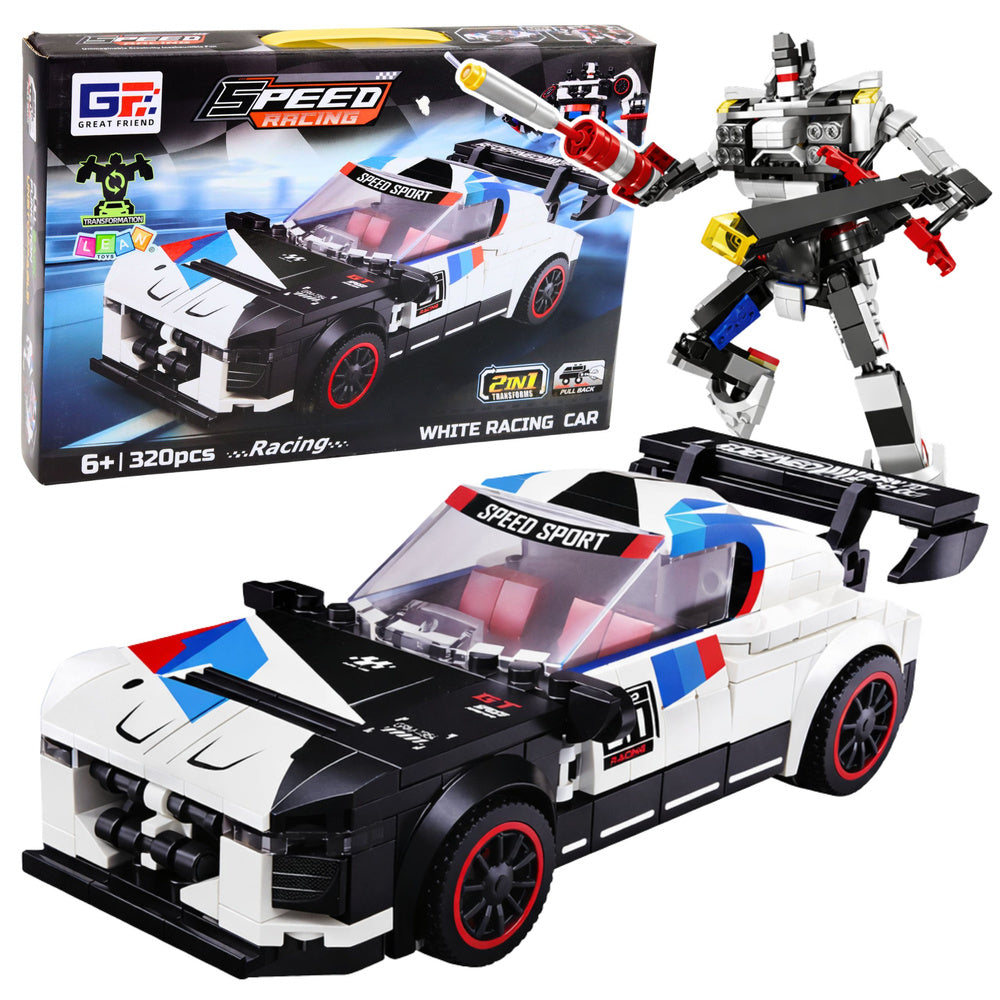 Kockice za slaganje 2 u 1 auto-robot SPEED - 320 elemenata