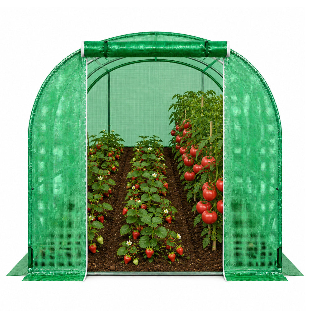 Vrtni plastenik 8 x 3 x 2M PRO FRAME - 24M² - zeleni