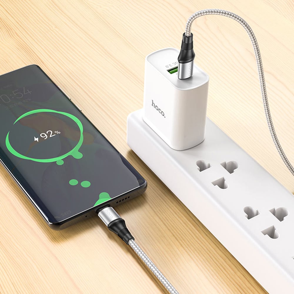 HOCO Polnilni kabel (X50 Exquisito) USB Type-C na USB Type-C PD 100W 5A 1.0m črn