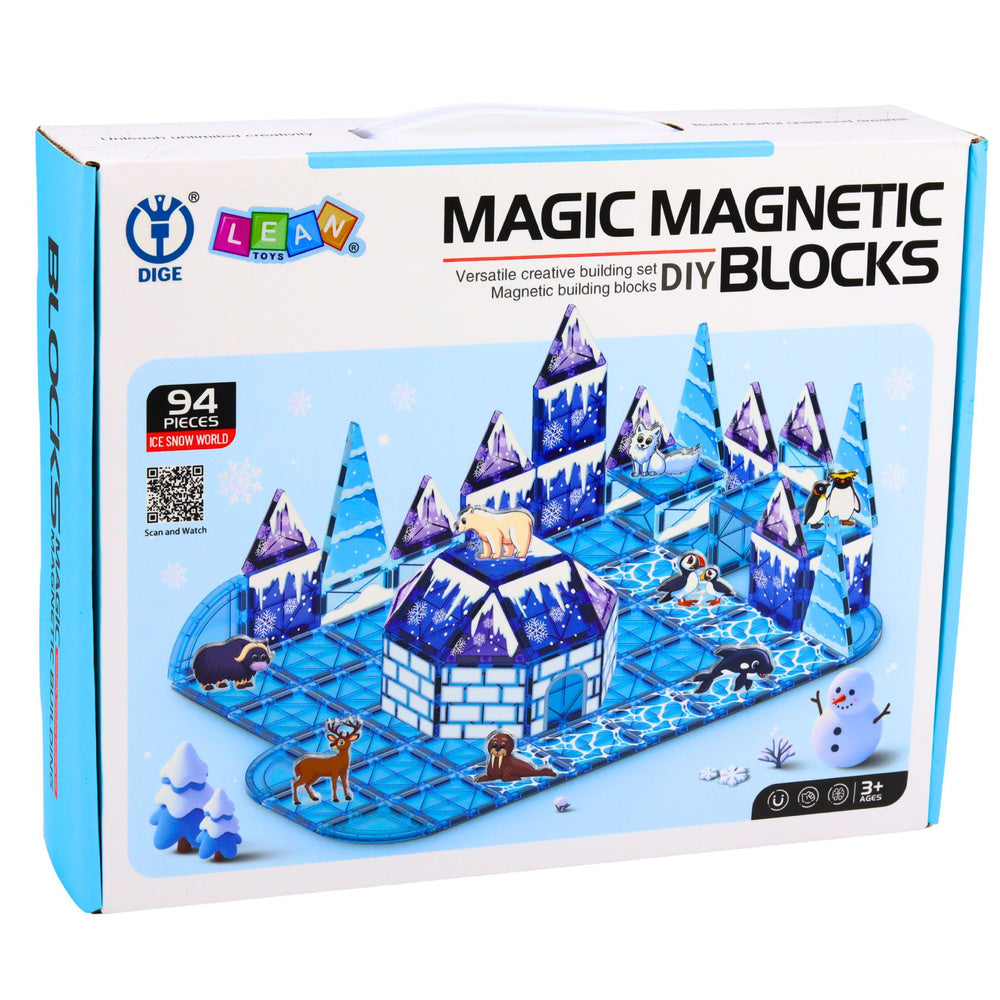 Magnetni blokovi za sklapanje ICE LAND sa 94 elementa