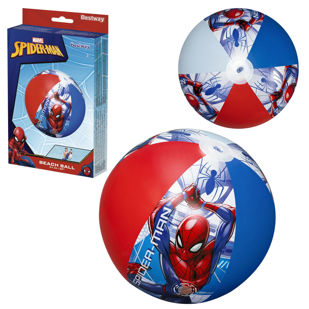 Lopta na napuhavanje za plažu i bazen Marvel Spider-Man, 51 cm, Bestway 98002