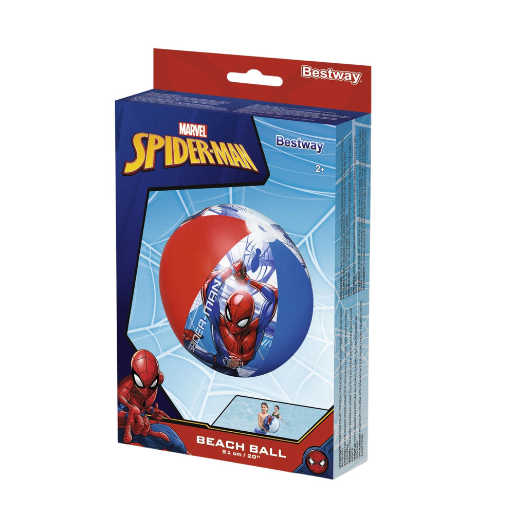 Lopta na napuhavanje za plažu i bazen Marvel Spider-Man, 51 cm, Bestway 98002