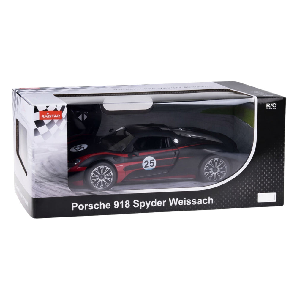 Licencirani auto na daljinsko upravljanje Porsche 918 Spyder Performance Rastar 1:14 - Crni