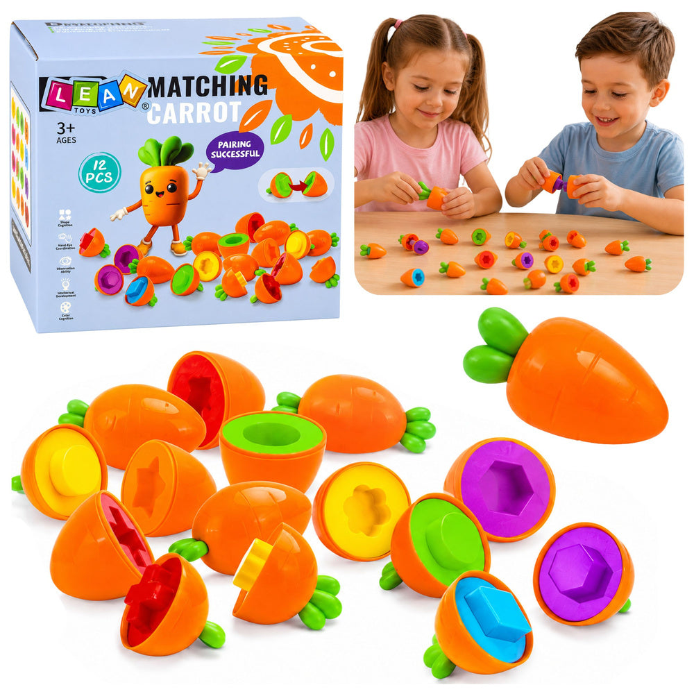 Edukativni sorter za spajanje mrkvi - 12 elemenata