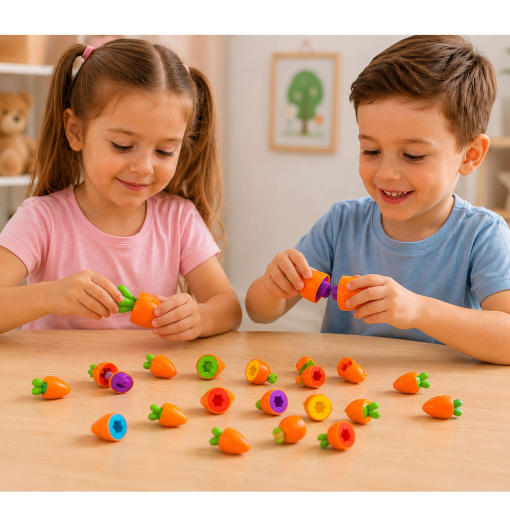 Edukativni sorter za spajanje mrkvi - 12 elemenata