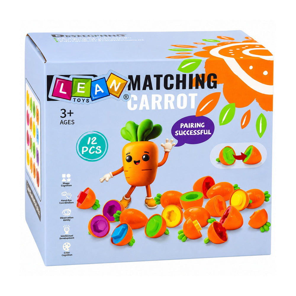 Edukativni sorter za spajanje mrkvi - 12 elemenata