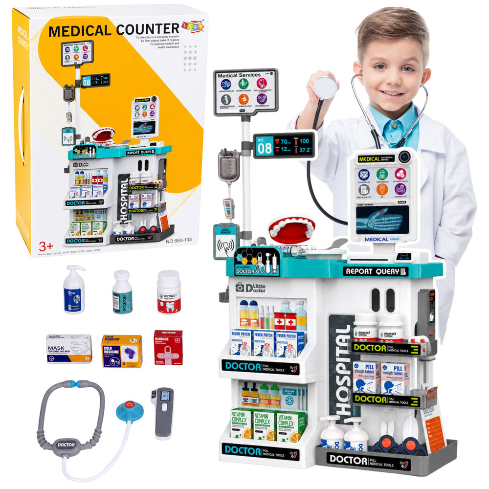 Veliki medicinski set za igru sa 61 elementom - 81 cm