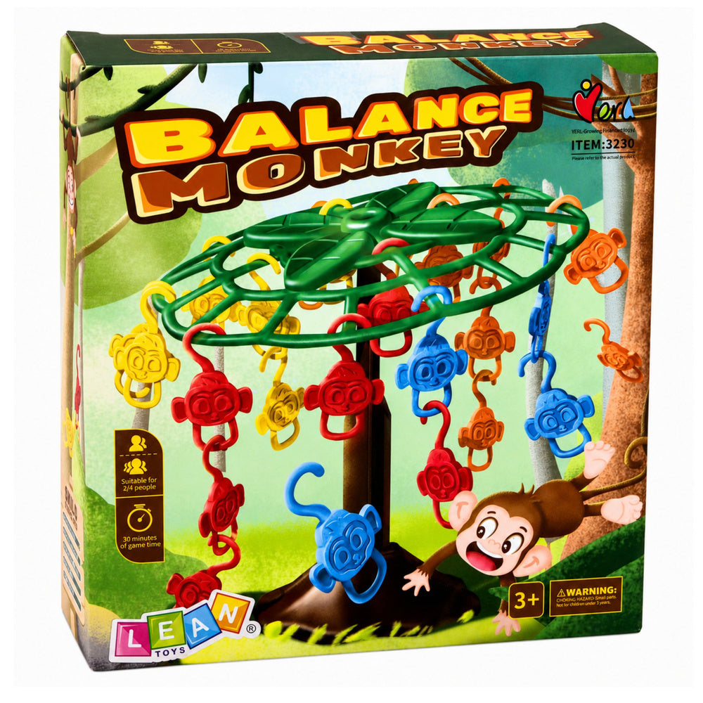Family Arcade Game Balancing Falling Monkeys Tree