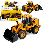 Construction Vehicle Excavator With Movable Bucket Lights Sounds Yellow 1:43