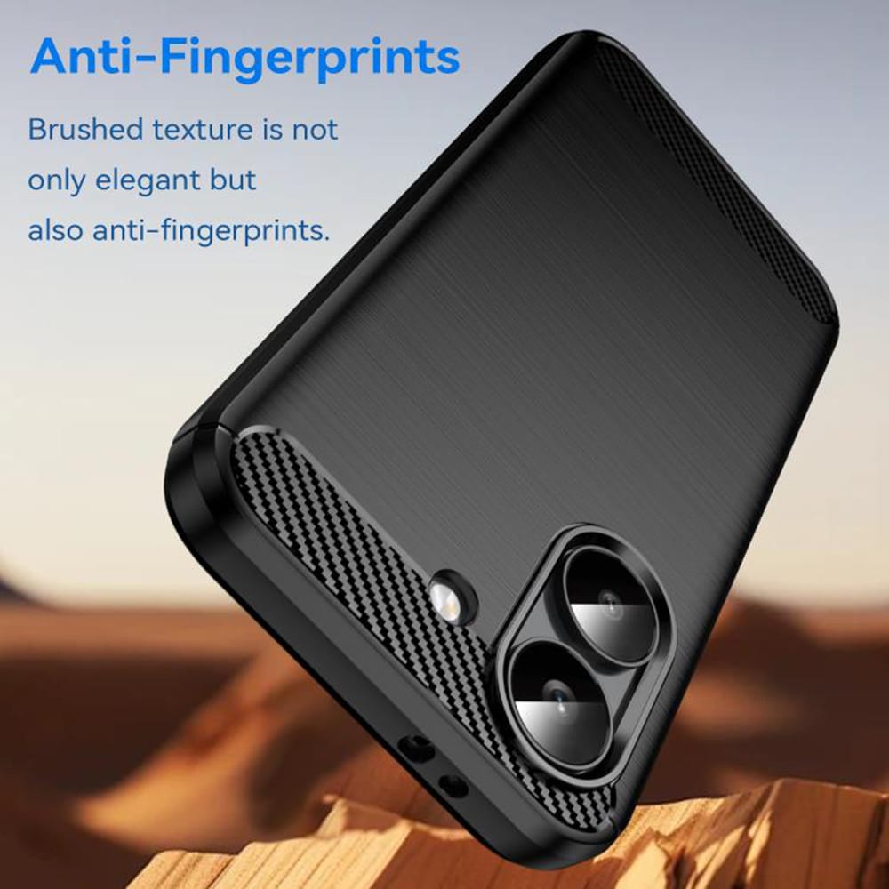 Techsuit Carbon Silicone maska za Xiaomi Poco X8 Pro – crna