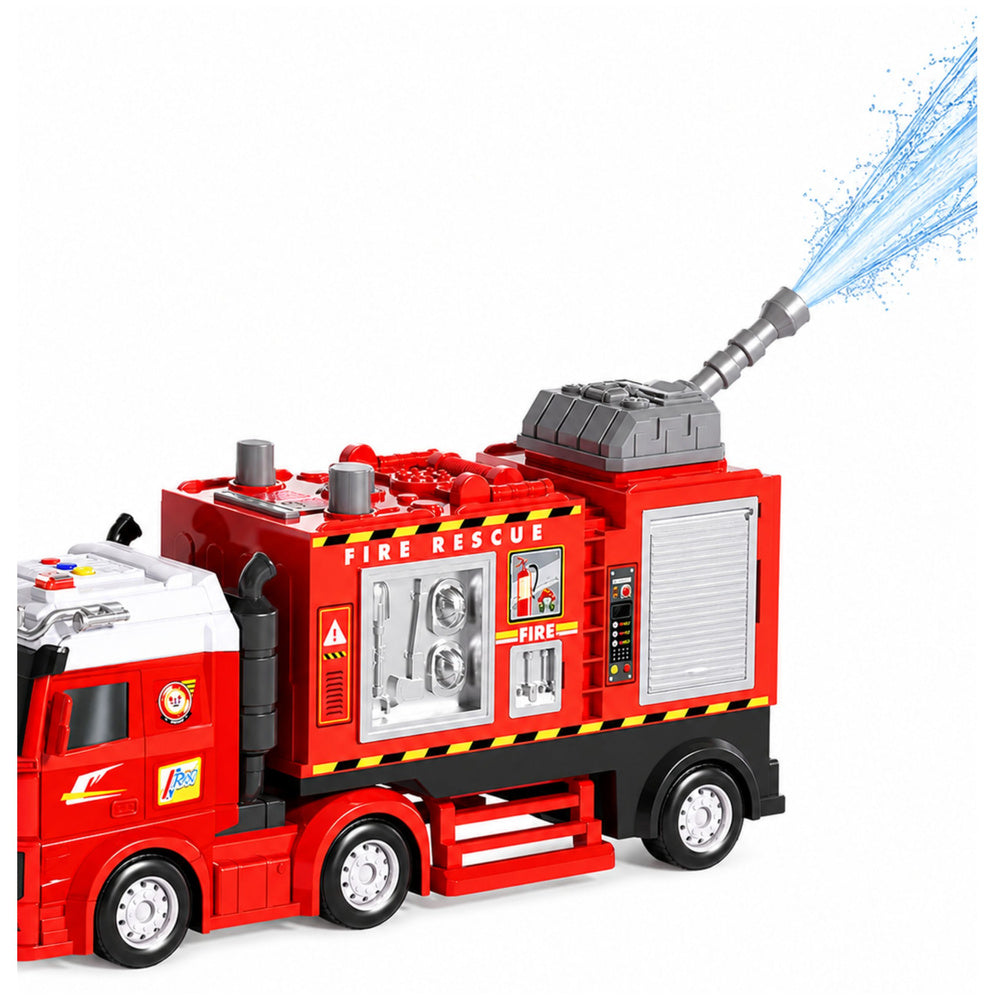 Fire Truck Fire Department With Water Cannon Drive Lights Sounds