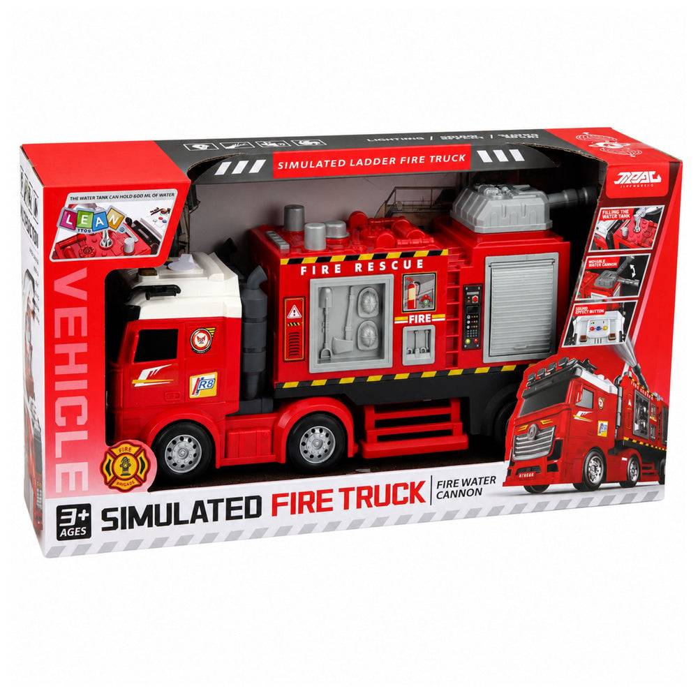 Fire Truck Fire Department With Water Cannon Drive Lights Sounds