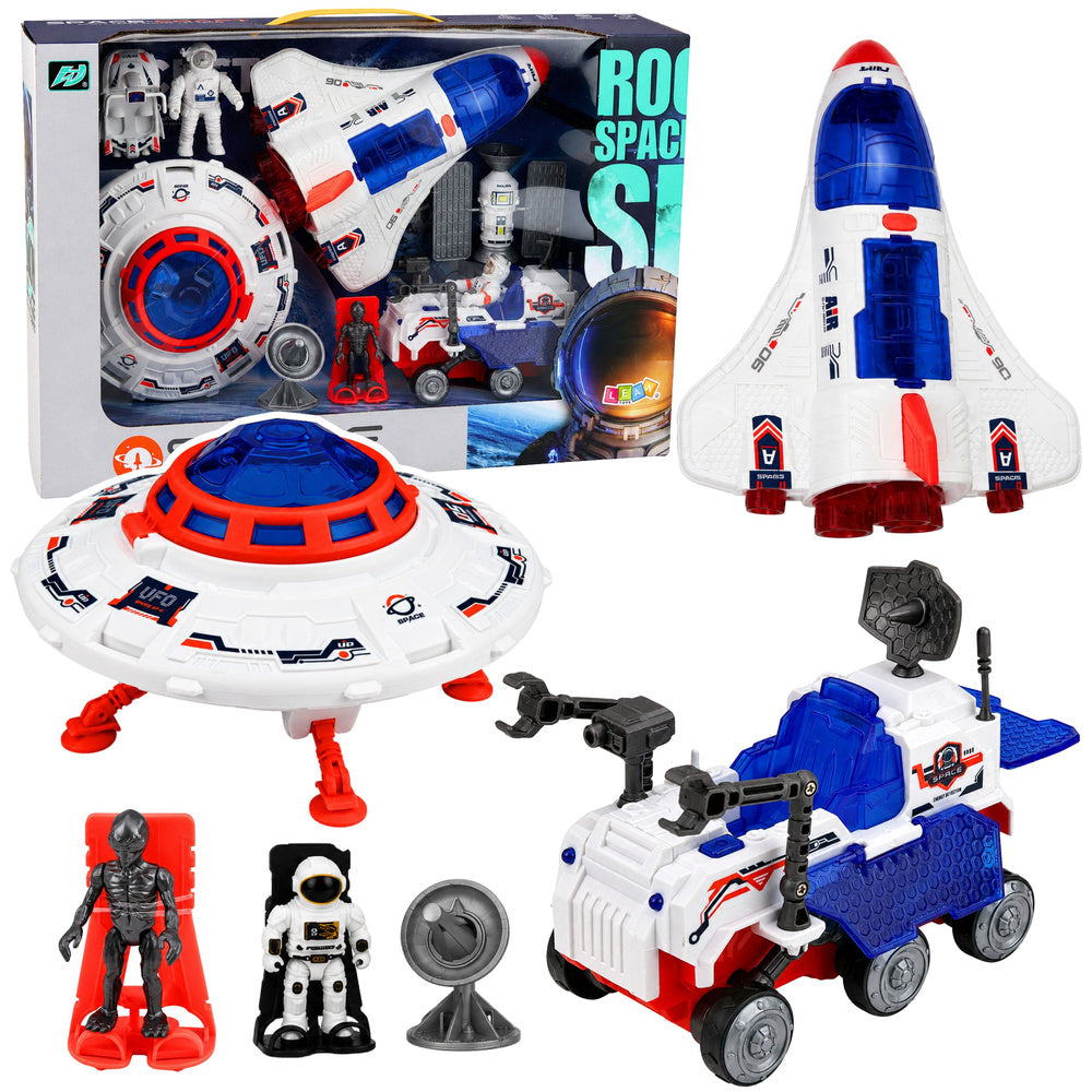 Space Shuttle Ufo Research Vehicle Satellite Astronauts Set