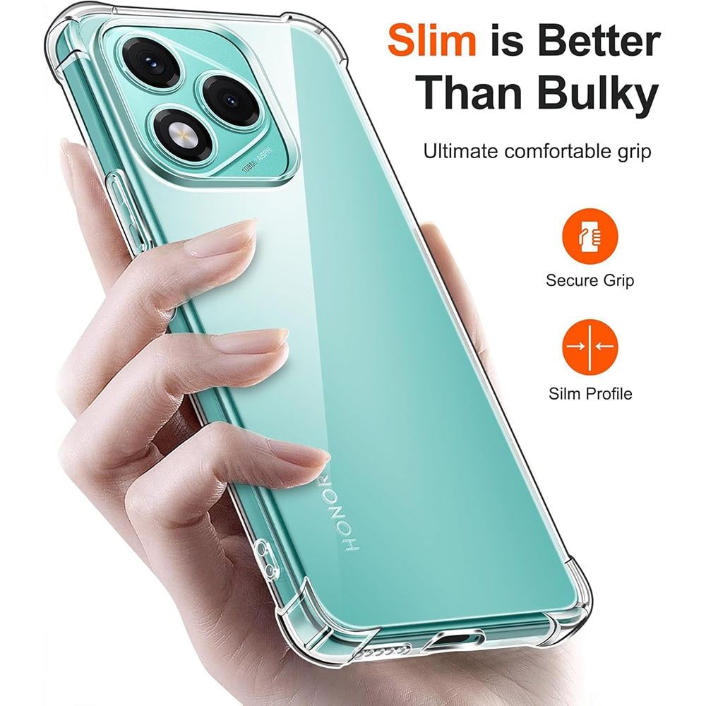 Techsuit Shockproof Clear Silicone prozirna maskica otporna na udarce za Honor 600 Lite