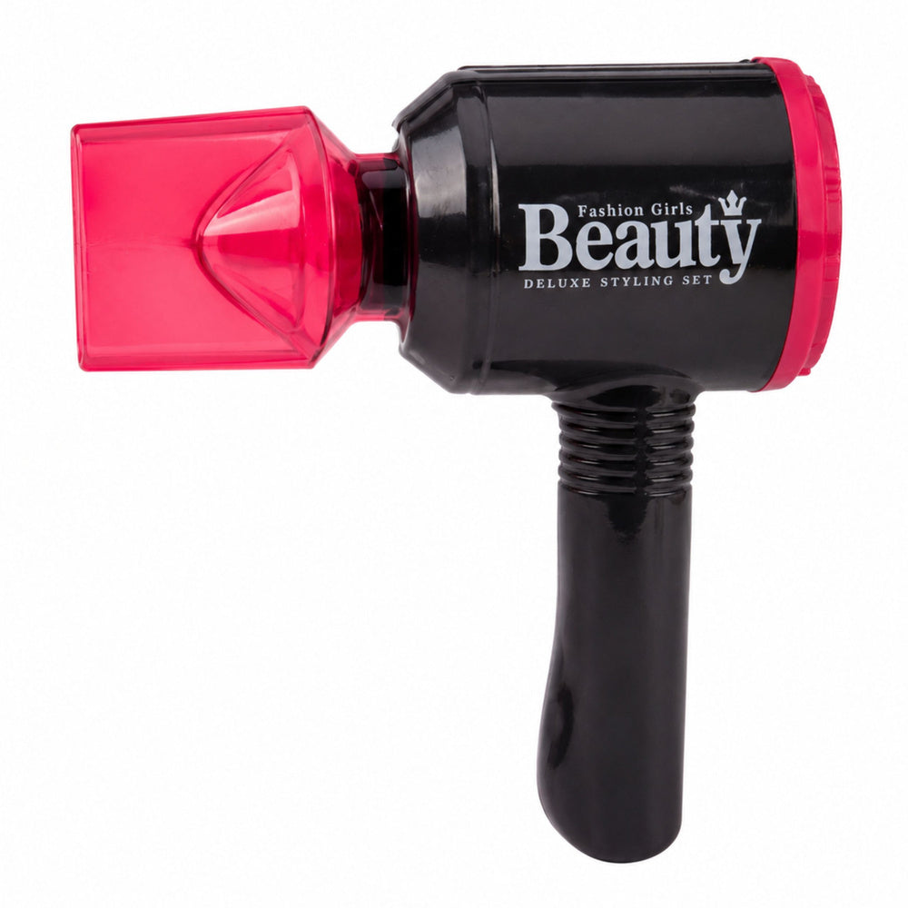 Hair Styling Set Hairdryer Mirror Lights Sounds Accessories