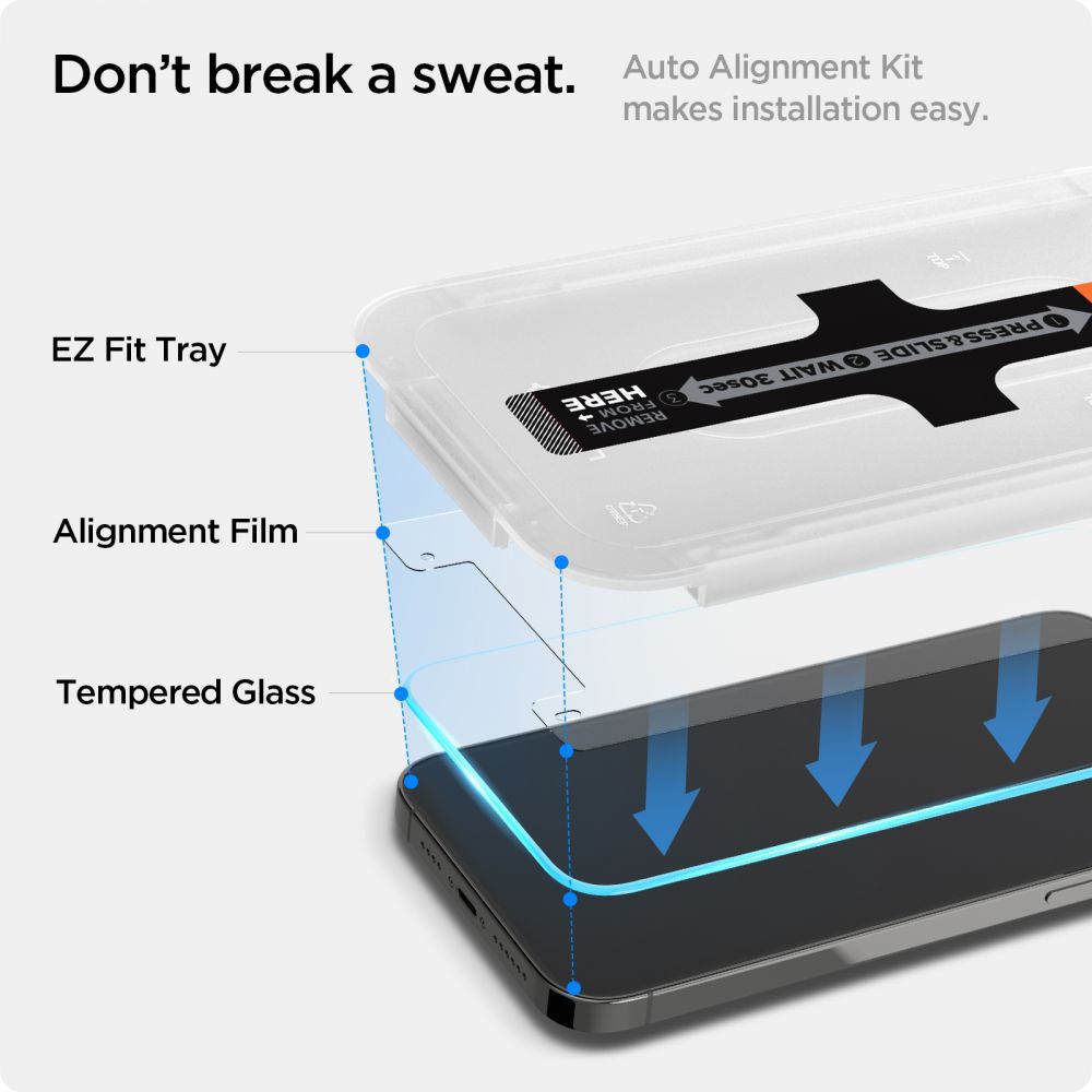 SPIGEN KALJENO STEKLO GLAS.TR EZ FIT ZA IPHONE 13 PRO MAX