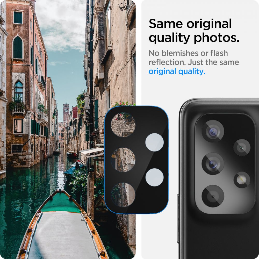 SPIGEN OPTIK.TR ZAŠČITA ZA KAMERO 2 KOSA ZA SAMSUNG GALAXY A33 5G / A53 5G / A73 5G ČRNA
