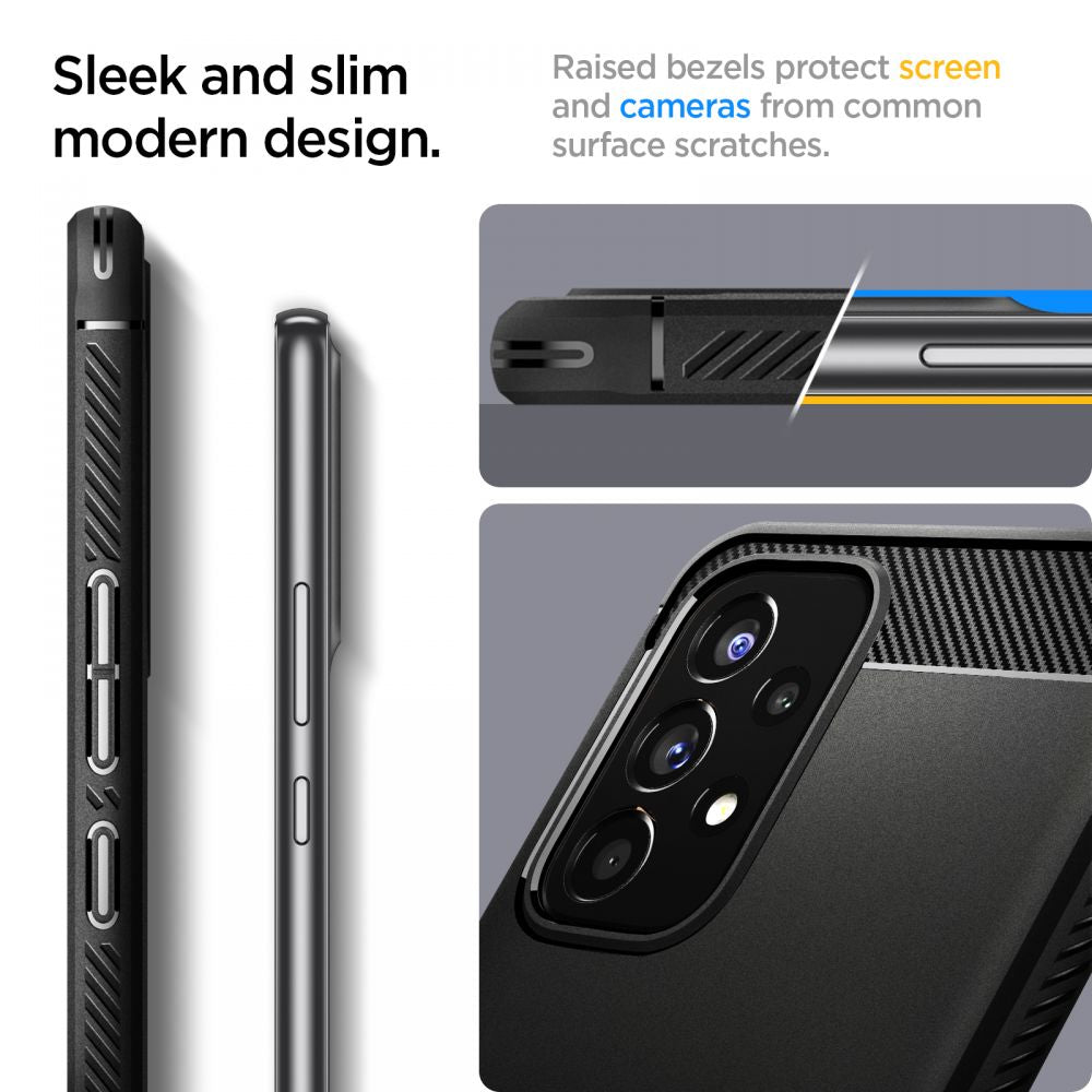 SPIGEN RUGGED ARMOR ZA SAMSUNG GALAXY A53 5G MAT ČRNA