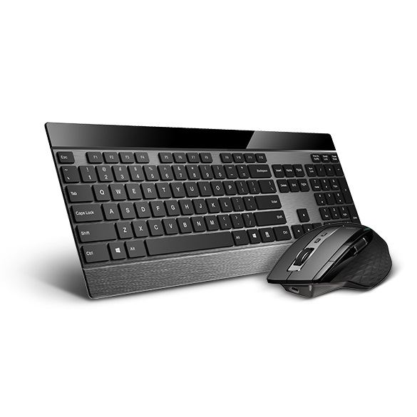 Rapoo 9900M tipkovnica Miš priložen RF bežični + Bluetooth Crno