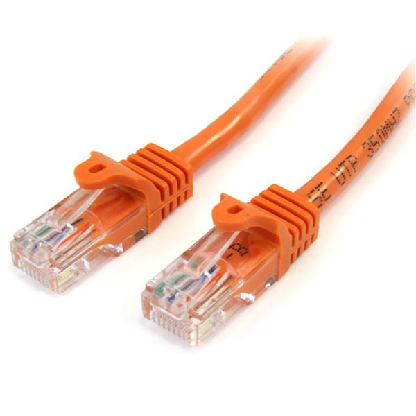 StarTech.com 45PAT3MOR kabel za umrežavanje Narančasto 3 m Cat5e U/UTP (UTP)