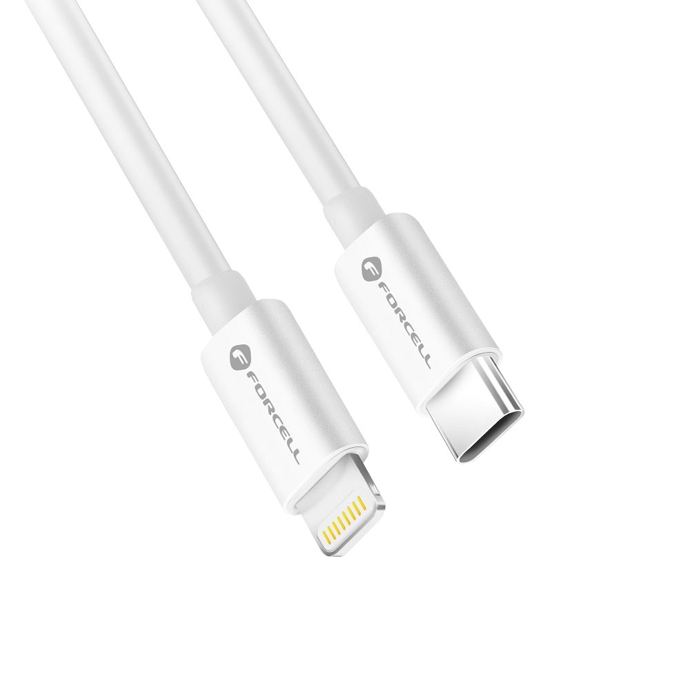 FORCELL kabel Type-C na Lightning 8-pinski MFi 3A/9V 30W (maks.) C901 1m bel