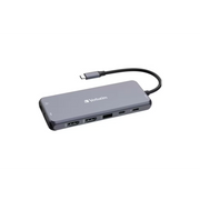 Verbatim CMH-14 USB Tip-C 5000 Mbit/s Srebro