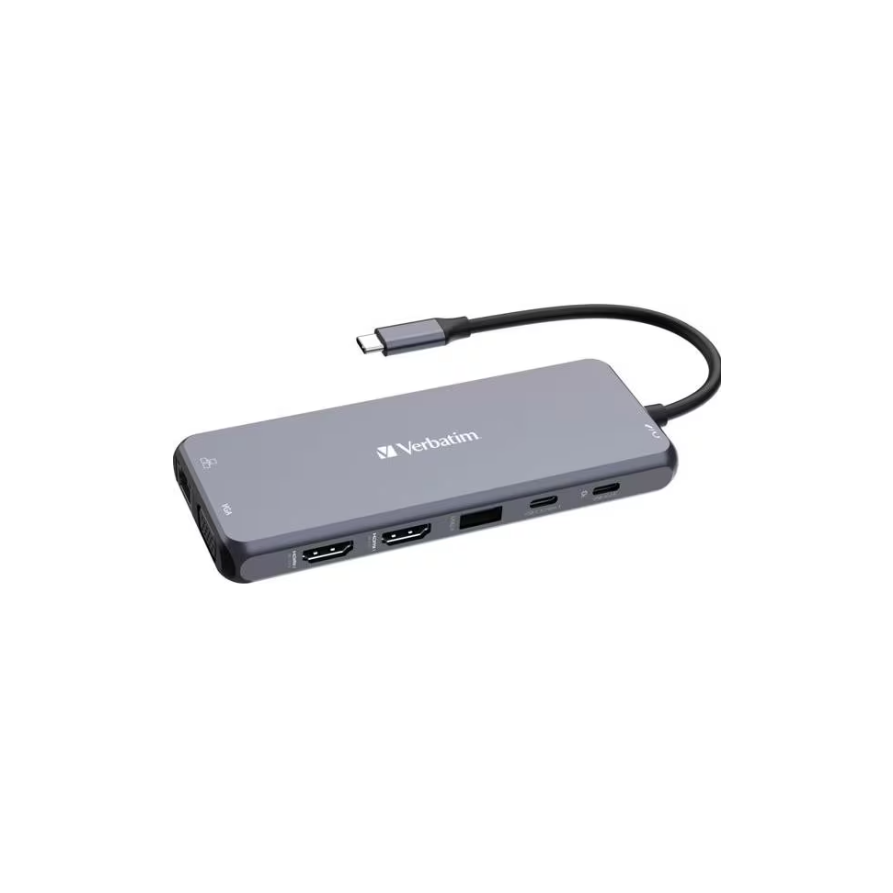 Verbatim CMH-14 USB Tip-C 5000 Mbit/s Srebro