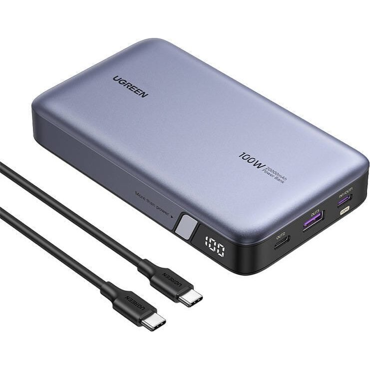 Ugreen 25188 prijenosna baterija 20000 mAh Sivo