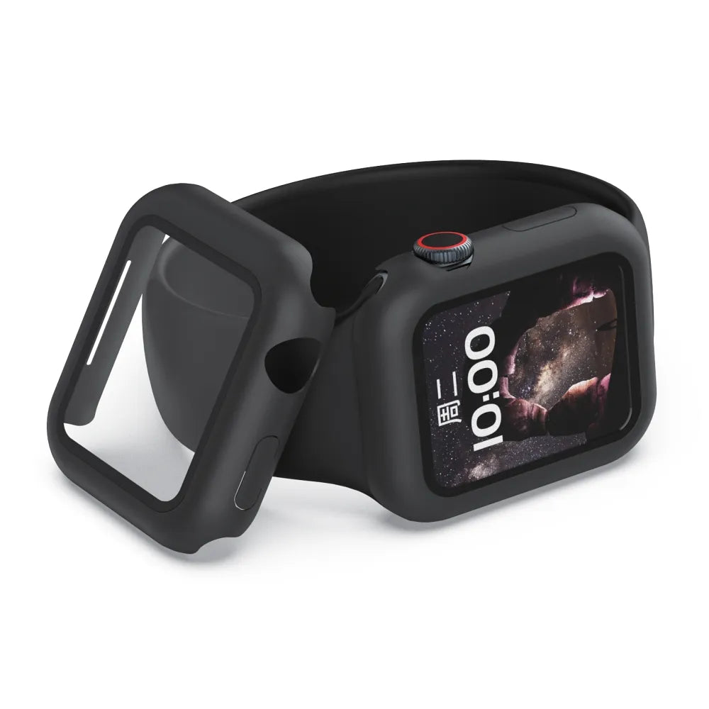 X-ONE Dropguard etui - za Apple Watch serije 7/8/9 45mm črn