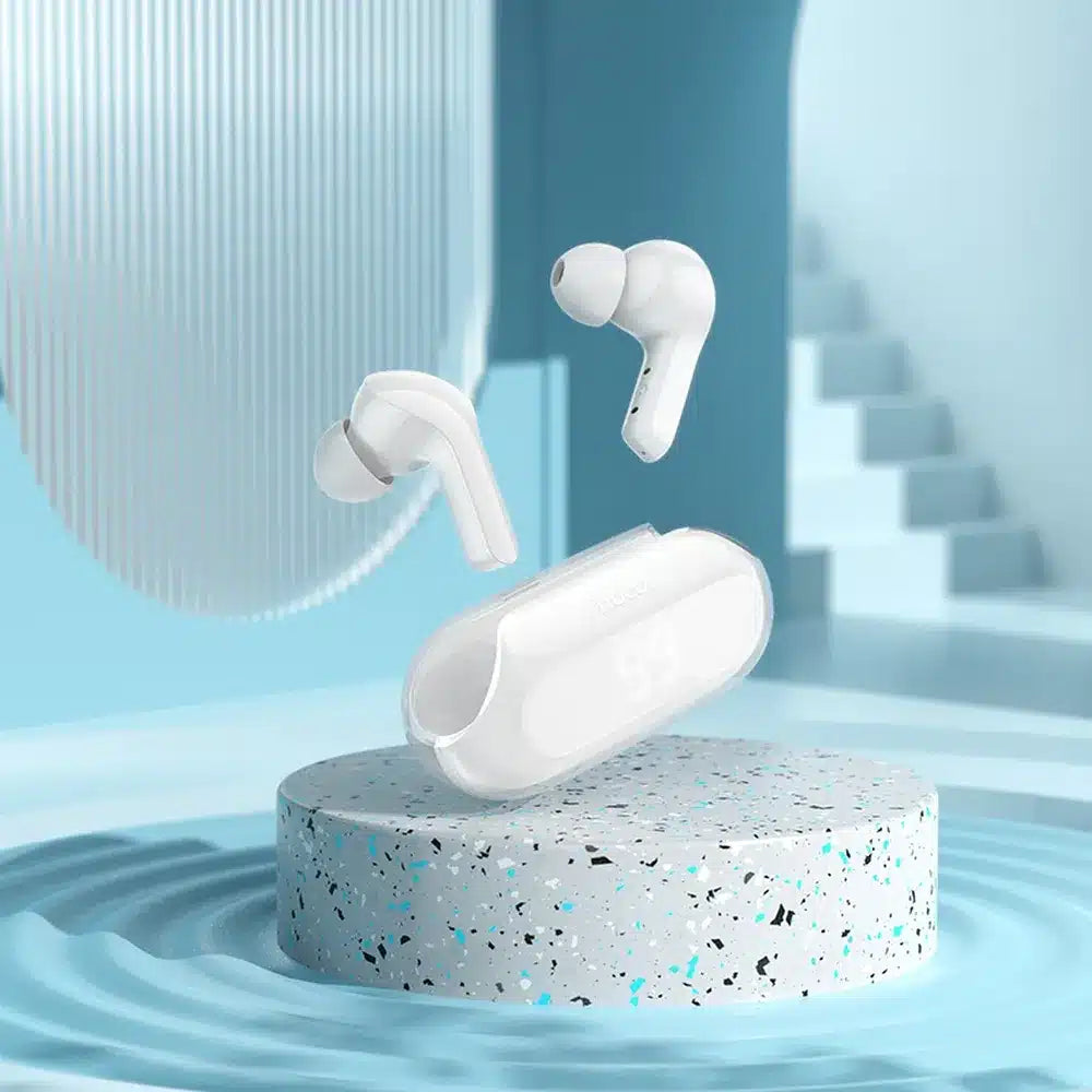 HOCO brezžične / bluetooth stereo slušalke TWS Bright true ENC EW39 bele
