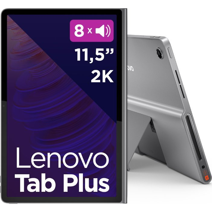 Lenovo Tab Plus Mediatek 128 GB 29,2 cm (11.5") 8 GB Wi-Fi 5 (802.11ac) Android 14 Sivo