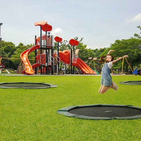Primus Premium trampolin – ukopni trampolin za dvorište i javne površine Okrugli-244-cm