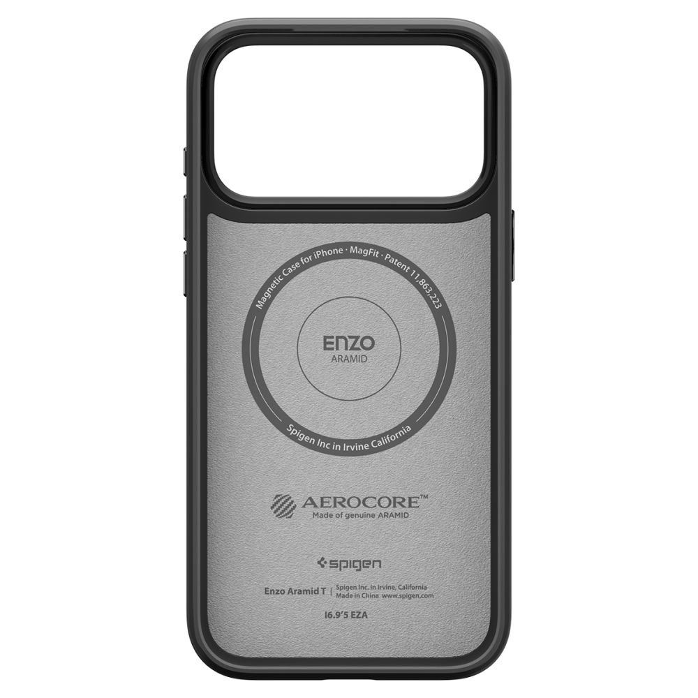 Spigen Enzo Aramid T (MagFit) maska za iPhone 17 Pro ACS09959 - crna