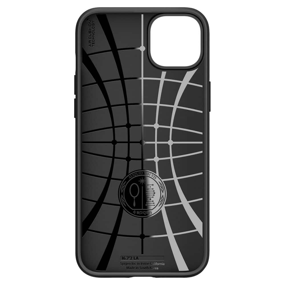 SPIGEN LIQUID AIR OVITEK ZA IPHONE 14 PLUS / 15 PLUS MAT ČRN