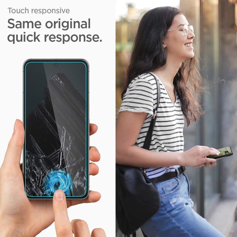 Spigen – Glas.tR Align Master (2 kosa) za Google Pixel 8 – prozorno