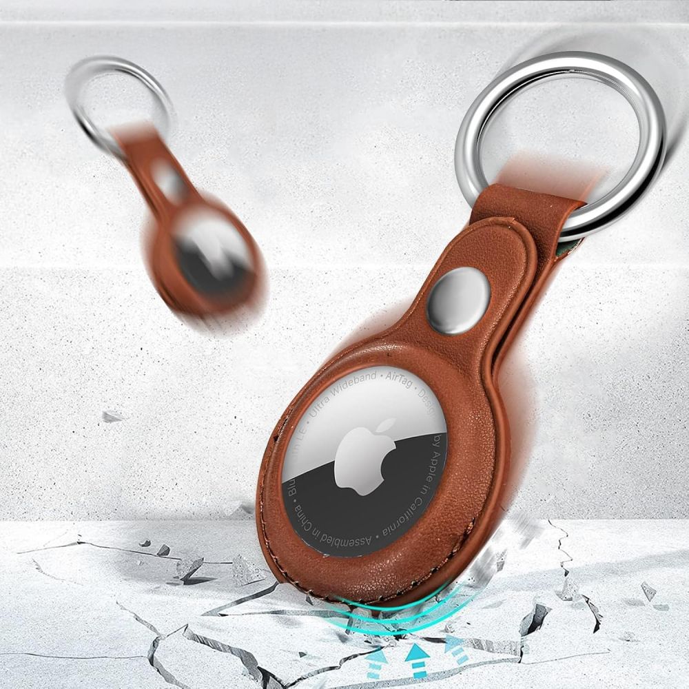 TECH-PROTECT NATURALFIT OVITEK ZA KLJUČEKE APPLE AIRTAG 1 / 2 - rjav
