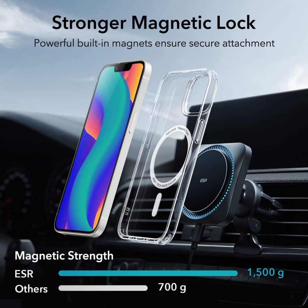 ESR CH HALOLOCK MAGSAFE OVITEK ZA IPHONE 14 PLUS/ 15 PLUS CLEAR