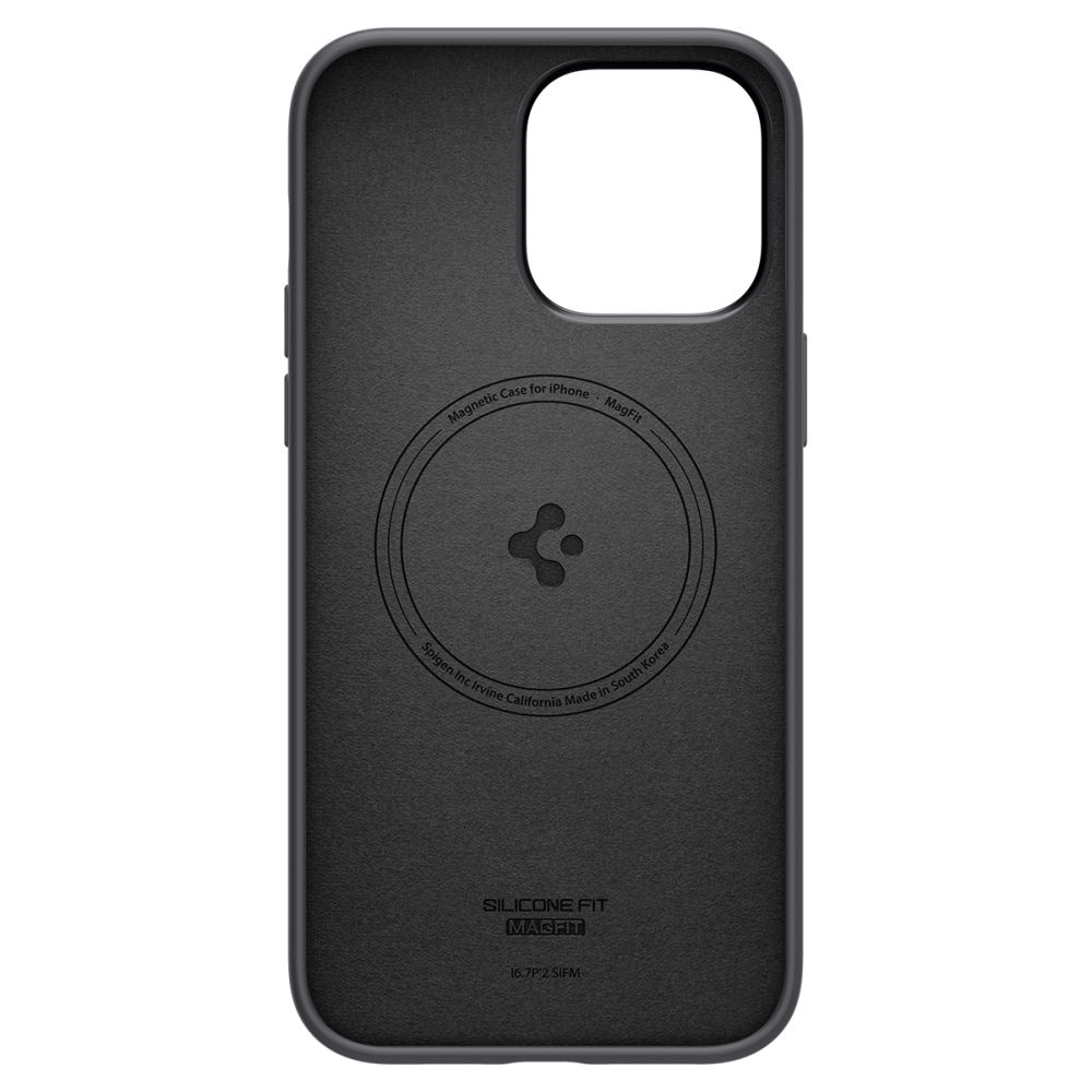 SPIGEN SILICONE FIT MAG MAGSAFE MASKA ZA IPHONE 14 PRO MAX ČRNA