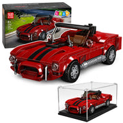 Construction Bricks Classic Car S.Cobra Red Display Case 391 pcs.