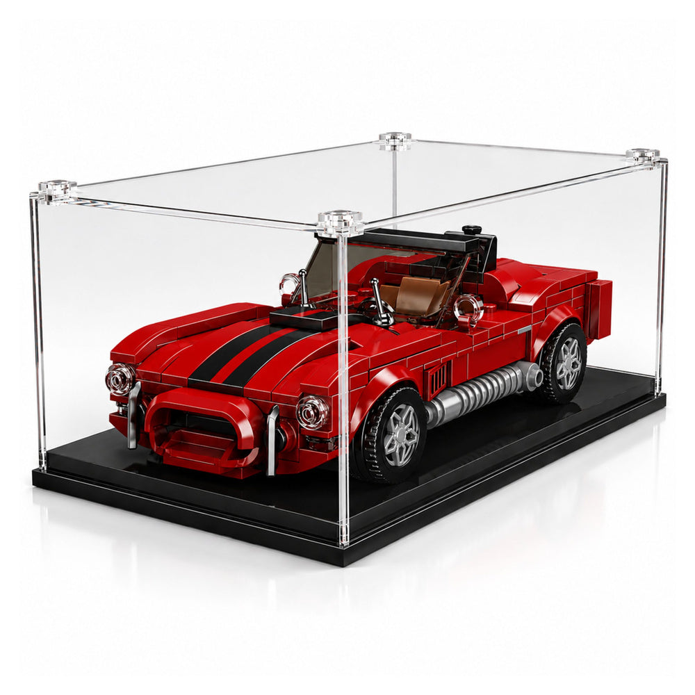 Construction Bricks Classic Car S.Cobra Red Display Case 391 pcs.