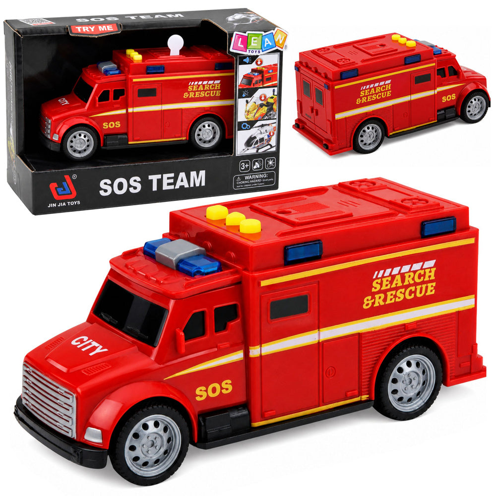 Emergency Vehicle Ambulance Lights Sounds Red 1:32