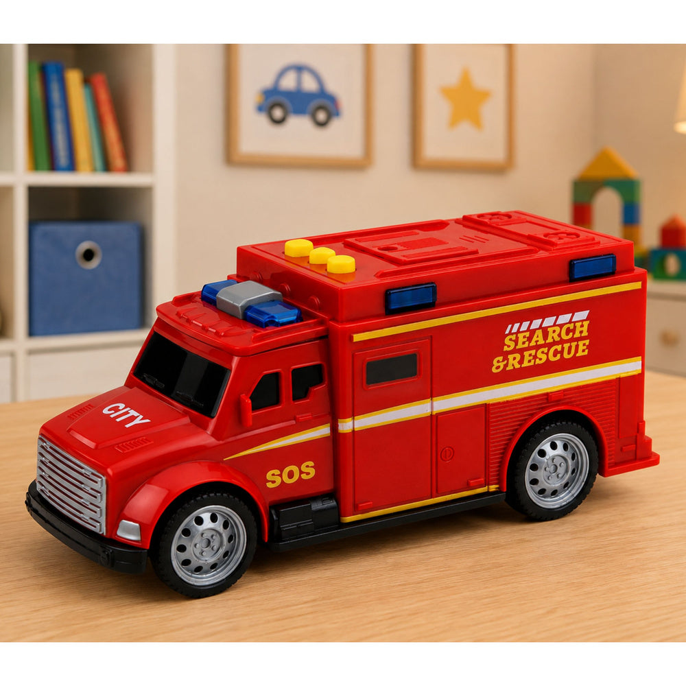 Emergency Vehicle Ambulance Lights Sounds Red 1:32