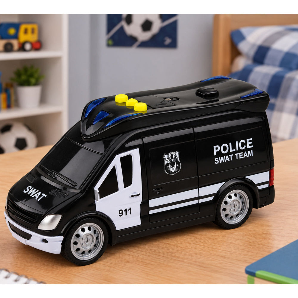 SWAT Special Unit Police Car Van Lights Sounds 1:32