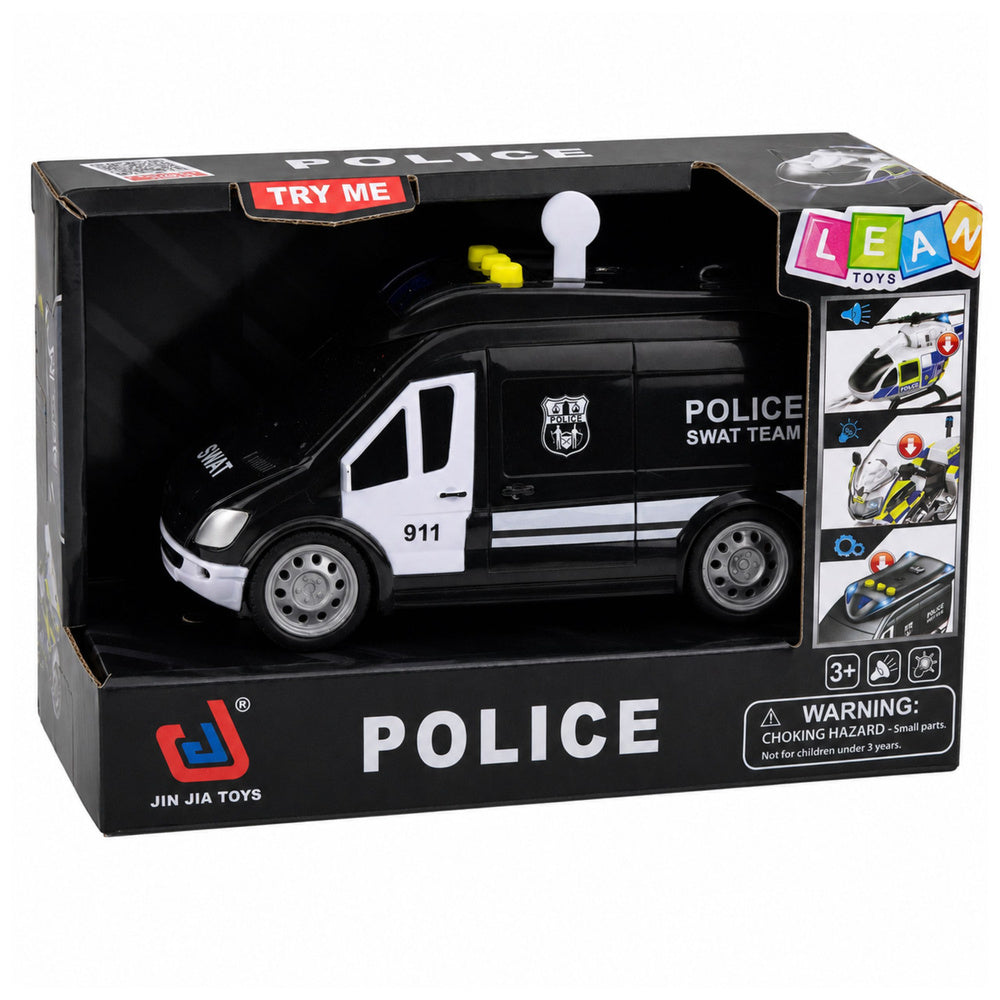 SWAT Special Unit Police Car Van Lights Sounds 1:32