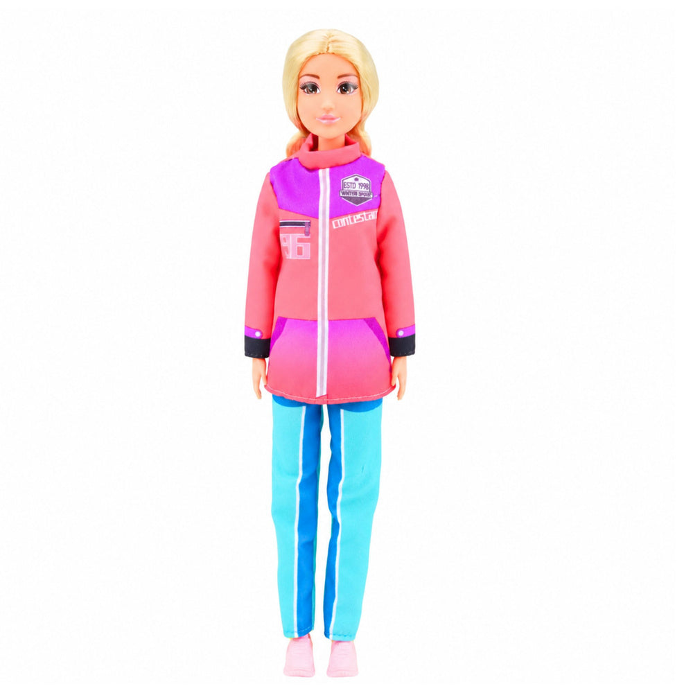 Anlily Doll Winter Sports Skis Snowmobile Snowboard Clothes Set